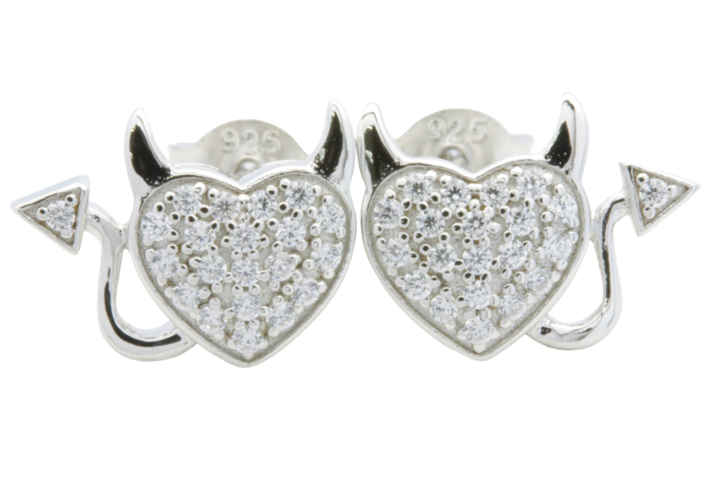 Heart and Little Devil Earrings