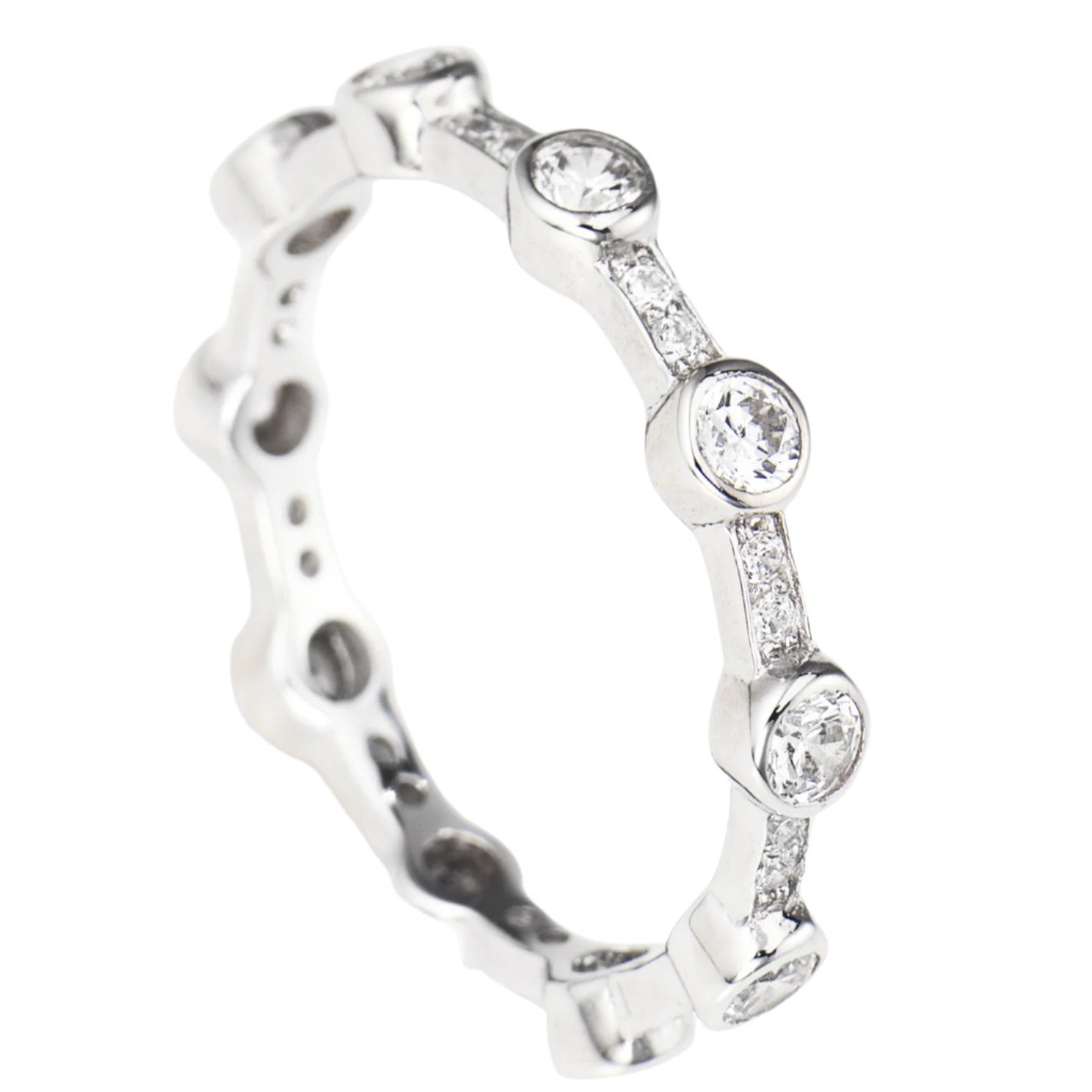 Ring Stackable 8 with Zirconia