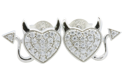 Heart and Little Devil Earrings