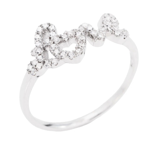 Ring "LOVE" with Zirconia