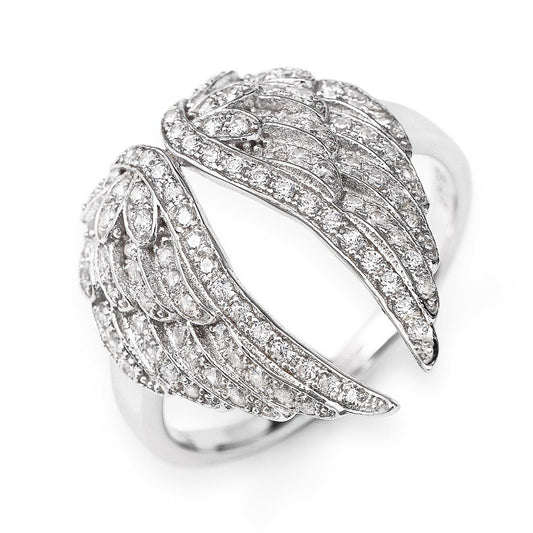Ring Timeless Wings with Zirconia