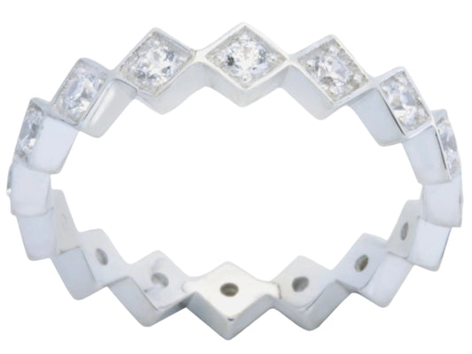 Ring Stackable 6 with Zirconia