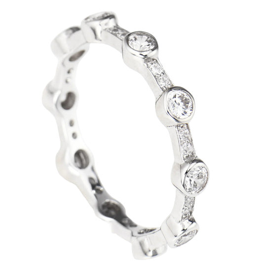 Ring Stackable 8 with Zirconia